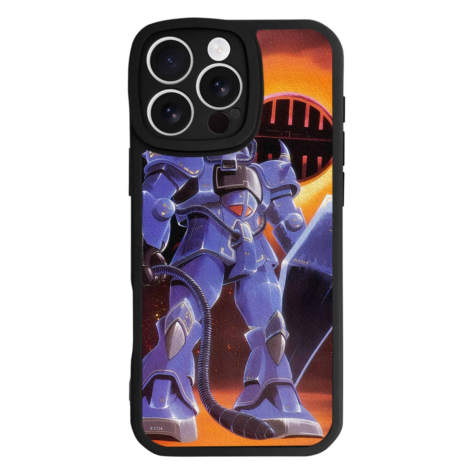 （画像用） 機動戦士ガンダム Mobile Suit Gundam 【iPhone 16シリーズ対応】シリコンスマホケース（レザー調） 材質：シリコン